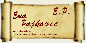 Ema Pajković vizit kartica